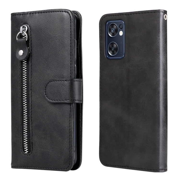 Fashion Calf Texture Zipper Horizontal Flip Leather Case, For OPPO Reno7 SE 5G, For OPPO Reno7 Z/A96 5G/OnePlus Nord N20 5G