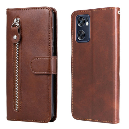 Fashion Calf Texture Zipper Horizontal Flip Leather Case, For OPPO Reno7 SE 5G, For OPPO Reno7 Z/A96 5G/OnePlus Nord N20 5G
