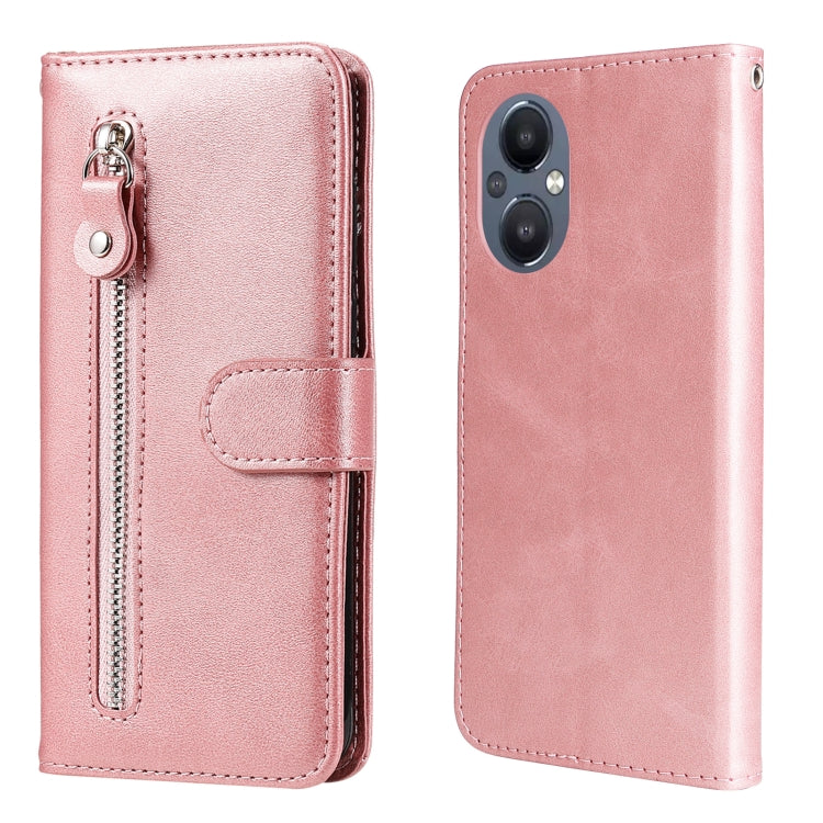 Fashion Calf Texture Zipper Horizontal Flip Leather Case, For OPPO Reno7 SE 5G, For OPPO Reno7 Z/A96 5G/OnePlus Nord N20 5G