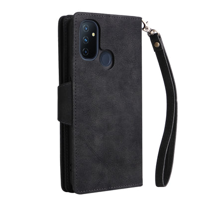 Rivet Buckle 9 Cards Three Fold Leather Phone Case, For OnePlus Nord N100, For OnePlus 7, For OnePlus 7 Pro, For OnePlus 7T