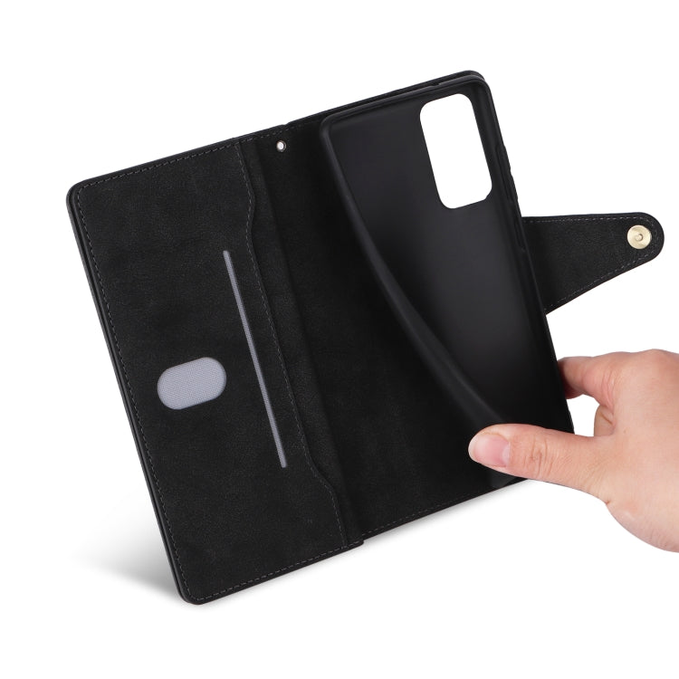Rivet Buckle 9 Cards Three Fold Leather Phone Case, For OnePlus 9, For OnePlus 9 Pro, For OnePlus Nord 2