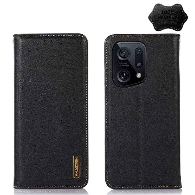 KHAZNEH Nappa Top Layer Cowhide Leather Phone Case, For OPPO A96 5G CN Version / Reno7 Z 5G, For OPPO Find X5 5G, For OPPO Find X5 Pro 5G, For OPPO Realme 9 Pro+, For OPPO Realme 9 Pro, For OPPO Realme 9i/A36 4G/A76 4G/A96 4G, For OPPO Realme C31 4G   ...