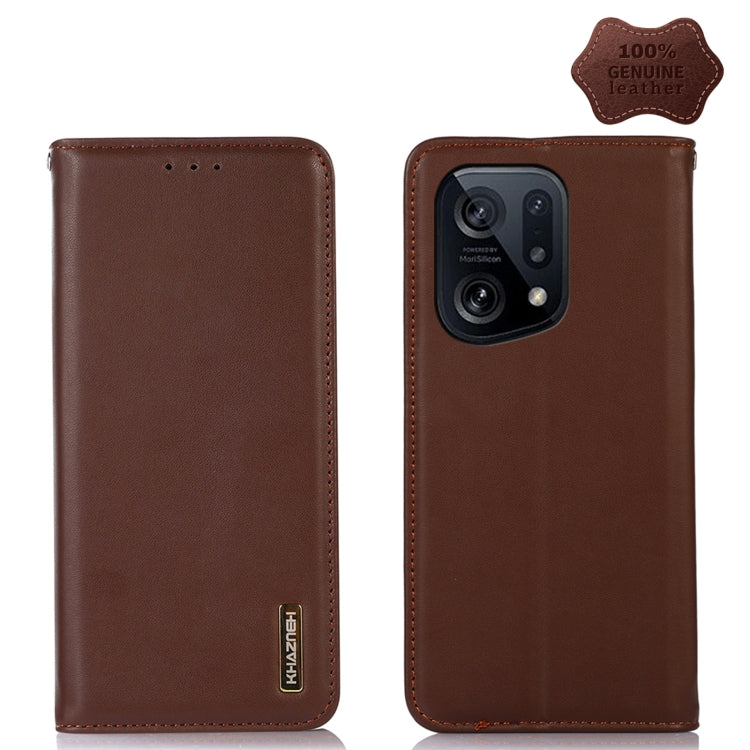 KHAZNEH Nappa Top Layer Cowhide Leather Phone Case, For OPPO A96 5G CN Version / Reno7 Z 5G, For OPPO Find X5 5G, For OPPO Find X5 Pro 5G, For OPPO Realme 9 Pro+, For OPPO Realme 9 Pro, For OPPO Realme 9i/A36 4G/A76 4G/A96 4G, For OPPO Realme C31 4G   ...