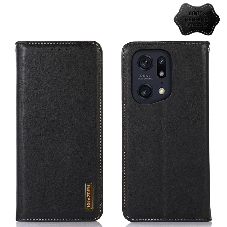 KHAZNEH Nappa Top Layer Cowhide Leather Phone Case, For OPPO A96 5G CN Version / Reno7 Z 5G, For OPPO Find X5 5G, For OPPO Find X5 Pro 5G, For OPPO Realme 9 Pro+, For OPPO Realme 9 Pro, For OPPO Realme 9i/A36 4G/A76 4G/A96 4G, For OPPO Realme C31 4G   ...
