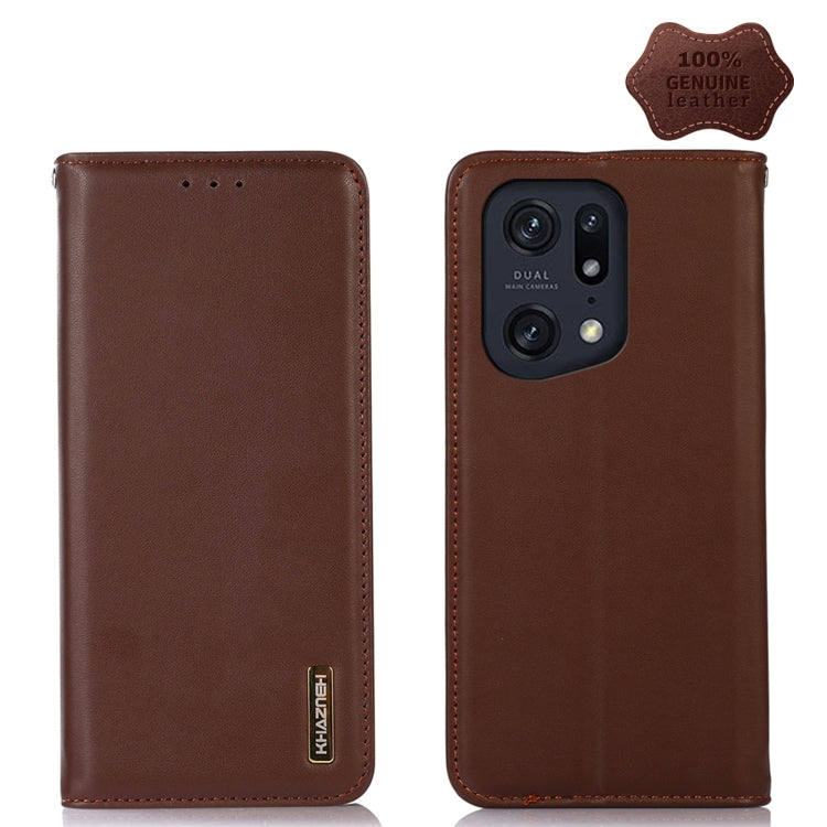 KHAZNEH Nappa Top Layer Cowhide Leather Phone Case, For OPPO A96 5G CN Version / Reno7 Z 5G, For OPPO Find X5 5G, For OPPO Find X5 Pro 5G, For OPPO Realme 9 Pro+, For OPPO Realme 9 Pro, For OPPO Realme 9i/A36 4G/A76 4G/A96 4G, For OPPO Realme C31 4G   ...