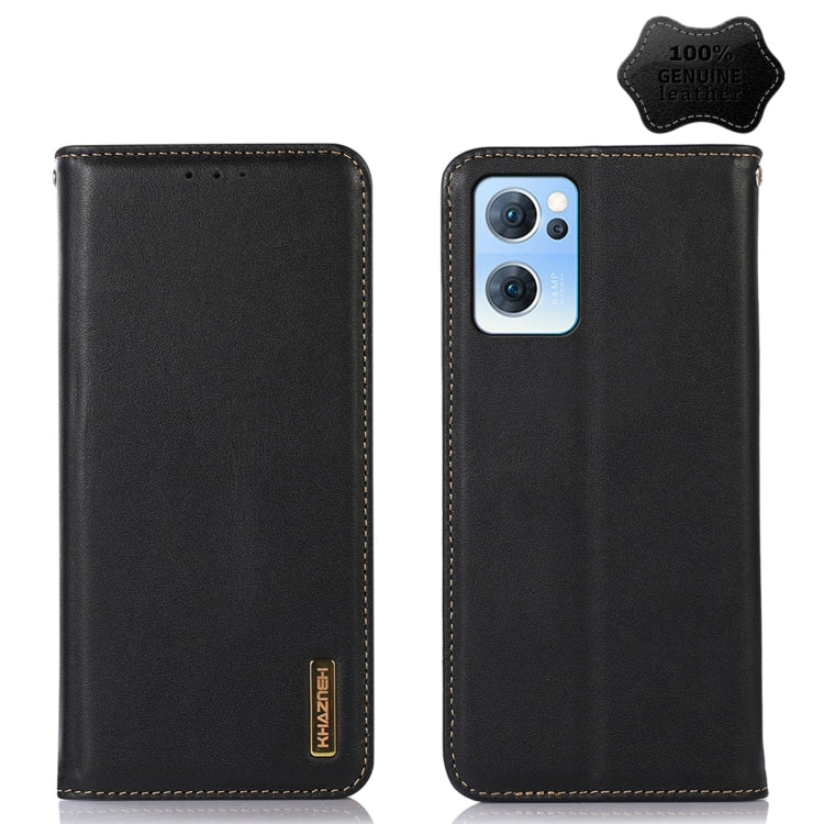 KHAZNEH Nappa Top Layer Cowhide Leather Phone Case, For OPPO A96 5G CN Version / Reno7 Z 5G, For OPPO Find X5 5G, For OPPO Find X5 Pro 5G, For OPPO Realme 9 Pro+, For OPPO Realme 9 Pro, For OPPO Realme 9i/A36 4G/A76 4G/A96 4G, For OPPO Realme C31 4G   ...
