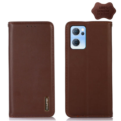 KHAZNEH Nappa Top Layer Cowhide Leather Phone Case, For OPPO A96 5G CN Version / Reno7 Z 5G, For OPPO Find X5 5G, For OPPO Find X5 Pro 5G, For OPPO Realme 9 Pro+, For OPPO Realme 9 Pro, For OPPO Realme 9i/A36 4G/A76 4G/A96 4G, For OPPO Realme C31 4G   ...