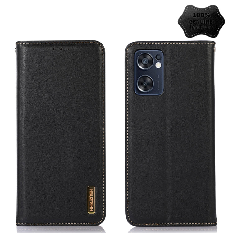 KHAZNEH Nappa Top Layer Cowhide Leather Phone Case, For OPPO A96 5G CN Version / Reno7 Z 5G, For OPPO Find X5 5G, For OPPO Find X5 Pro 5G, For OPPO Realme 9 Pro+, For OPPO Realme 9 Pro, For OPPO Realme 9i/A36 4G/A76 4G/A96 4G, For OPPO Realme C31 4G   ...