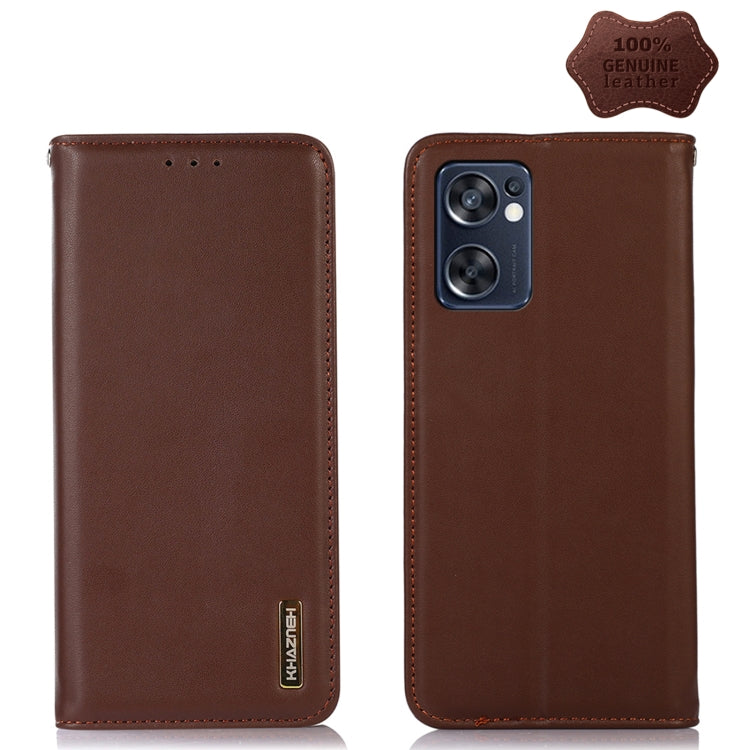 KHAZNEH Nappa Top Layer Cowhide Leather Phone Case, For OPPO A96 5G CN Version / Reno7 Z 5G, For OPPO Find X5 5G, For OPPO Find X5 Pro 5G, For OPPO Realme 9 Pro+, For OPPO Realme 9 Pro, For OPPO Realme 9i/A36 4G/A76 4G/A96 4G, For OPPO Realme C31 4G   ...