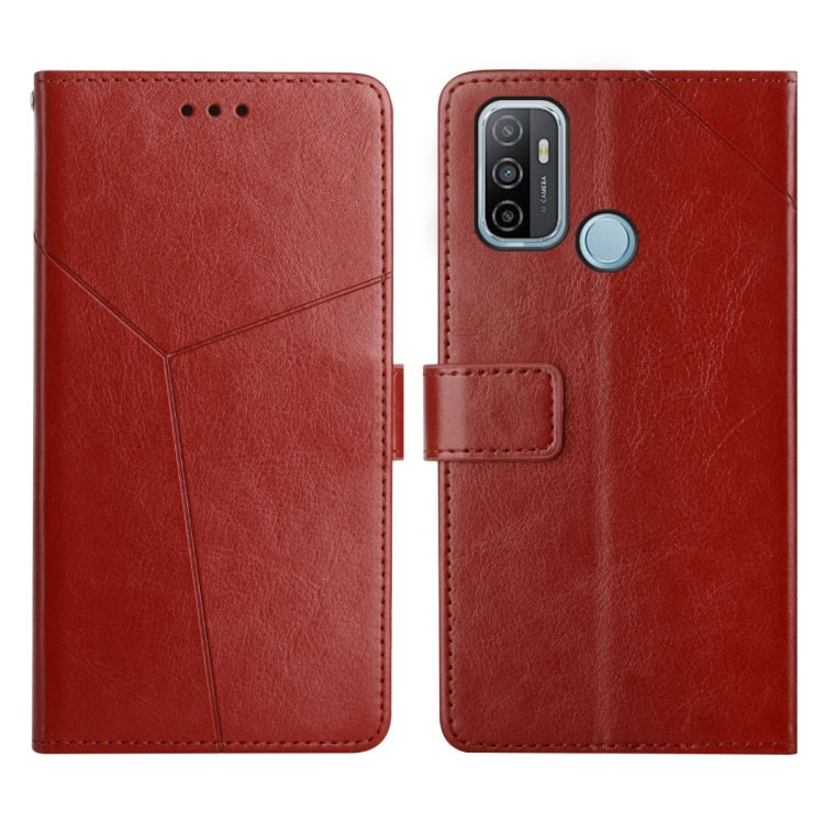Y Stitching Horizontal Flip Leather Phone Case, For OPPO A53 4G, For OPPO A54 / A16 4G, For OPPO A54 5g, For OPPO A55S Japan Version