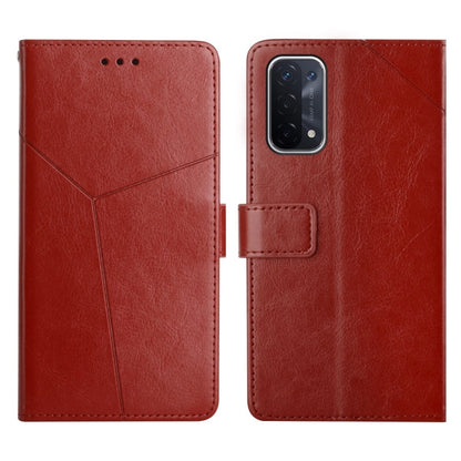 Y Stitching Horizontal Flip Leather Phone Case, For OPPO A53 4G, For OPPO A54 / A16 4G, For OPPO A54 5g, For OPPO A55S Japan Version