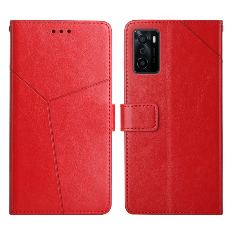 Y Stitching Horizontal Flip Leather Phone Case, For OPPO A53 4G, For OPPO A54 / A16 4G, For OPPO A54 5g, For OPPO A55S Japan Version