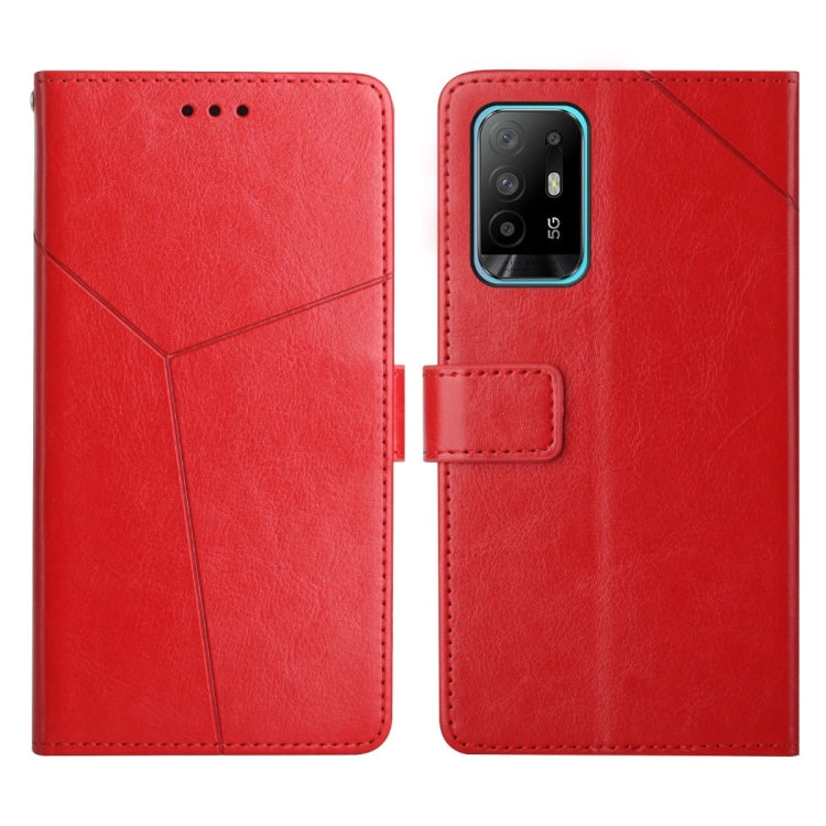 Y Stitching Horizontal Flip Leather Phone Case, For OPPO A94 5G, For OPPO F17, For OPPO F17 Pro, For OPPO A74 4G / F19