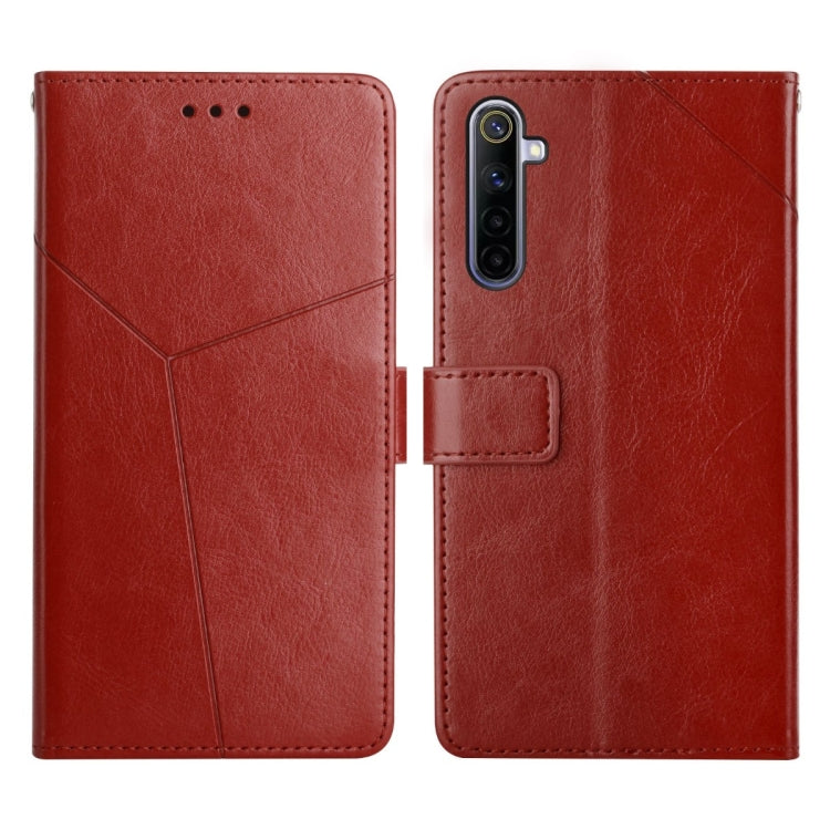 Y Stitching Horizontal Flip Leather Phone Case, For OPPO Realme 5, For OPPO Realme 5 Pro, For OPPO Realme 6, For OPPO Realme 6 Pro