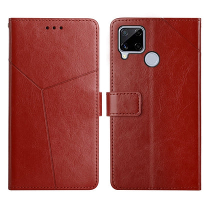 Y Stitching Horizontal Flip Leather Phone Case, For OPPO Realme 8i, For OPPO Realme C11, For OPPO Realme C15 / C20, For OPPO Realme GT