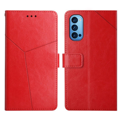 Y Stitching Horizontal Flip Leather Phone Case, For OPPO Reno4 Pro 5G, For OPPO Reno5 4G, For OPPO Reno5 5G, For OPPO Reno5 Pro 5G