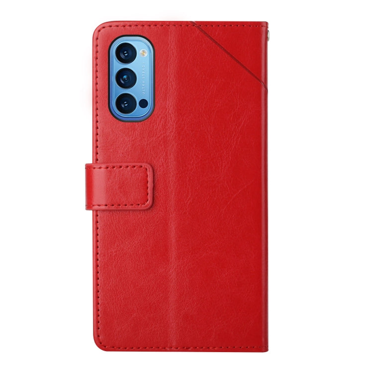 Y Stitching Horizontal Flip Leather Phone Case, For OPPO Reno4 Pro 5G, For OPPO Reno5 4G, For OPPO Reno5 5G, For OPPO Reno5 Pro 5G