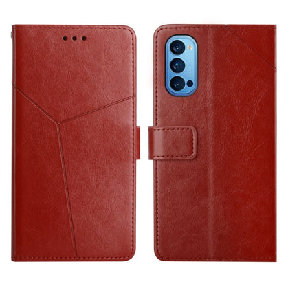 Y Stitching Horizontal Flip Leather Phone Case, For OPPO Reno4 Pro 5G, For OPPO Reno5 4G, For OPPO Reno5 5G, For OPPO Reno5 Pro 5G