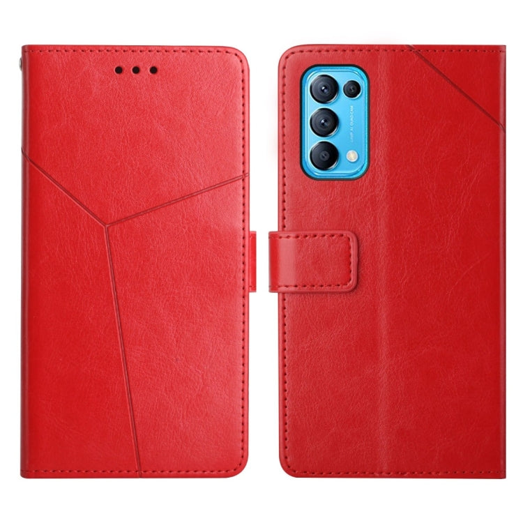 Y Stitching Horizontal Flip Leather Phone Case, For OPPO Reno4 Pro 5G, For OPPO Reno5 4G, For OPPO Reno5 5G, For OPPO Reno5 Pro 5G