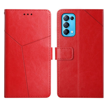 Y Stitching Horizontal Flip Leather Phone Case, For OPPO Reno4 Pro 5G, For OPPO Reno5 4G, For OPPO Reno5 5G, For OPPO Reno5 Pro 5G