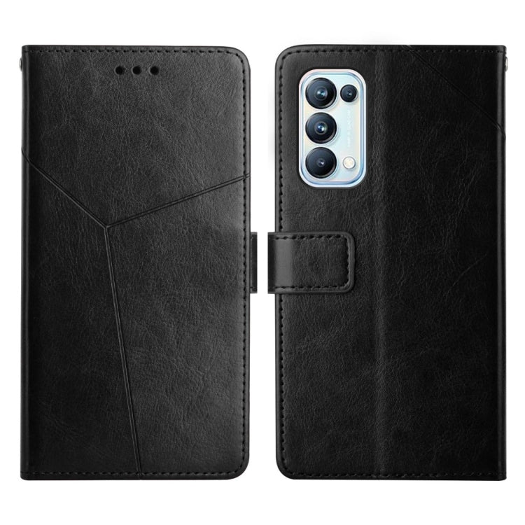 Y Stitching Horizontal Flip Leather Phone Case, For OPPO Reno4 Pro 5G, For OPPO Reno5 4G, For OPPO Reno5 5G, For OPPO Reno5 Pro 5G