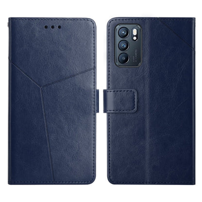 Y Stitching Horizontal Flip Leather Phone Case, For OPPO Reno6 5G, For OPPO Reno6 Pro 5G, For OPPO Reno6 Pro+ 5G, For OPPO Realme 9i
