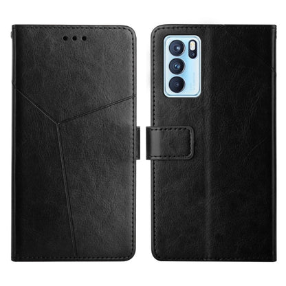 Y Stitching Horizontal Flip Leather Phone Case, For OPPO Reno6 5G, For OPPO Reno6 Pro 5G, For OPPO Reno6 Pro+ 5G, For OPPO Realme 9i