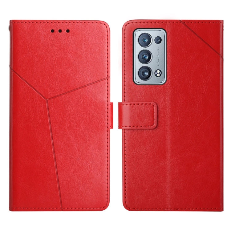 Y Stitching Horizontal Flip Leather Phone Case, For OPPO Reno6 5G, For OPPO Reno6 Pro 5G, For OPPO Reno6 Pro+ 5G, For OPPO Realme 9i