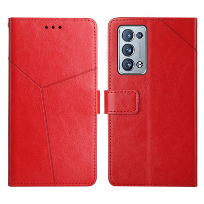 Y Stitching Horizontal Flip Leather Phone Case, For OPPO Reno6 5G, For OPPO Reno6 Pro 5G, For OPPO Reno6 Pro+ 5G, For OPPO Realme 9i