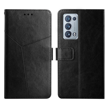 Y Stitching Horizontal Flip Leather Phone Case, For OPPO Reno6 5G, For OPPO Reno6 Pro 5G, For OPPO Reno6 Pro+ 5G, For OPPO Realme 9i