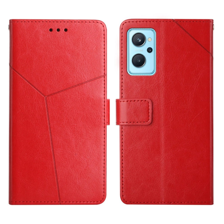 Y Stitching Horizontal Flip Leather Phone Case, For OPPO Reno6 5G, For OPPO Reno6 Pro 5G, For OPPO Reno6 Pro+ 5G, For OPPO Realme 9i