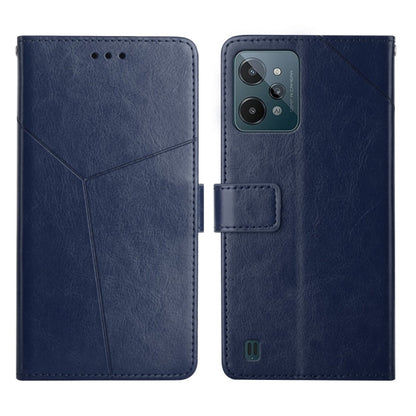Y Stitching Horizontal Flip Leather Phone Case, For OPPO Realme C31, For OPPO Realme C35