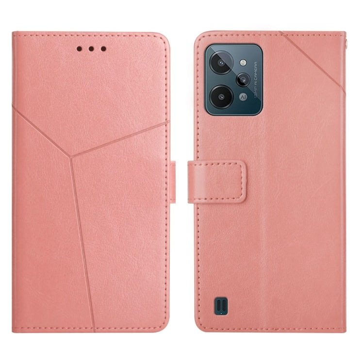 Y Stitching Horizontal Flip Leather Phone Case, For OPPO Realme C31, For OPPO Realme C35