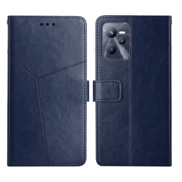 Y Stitching Horizontal Flip Leather Phone Case, For OPPO Realme C31, For OPPO Realme C35