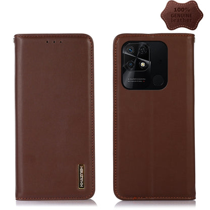 KHAZNEH Nappa Top Layer Cowhide Leather Phone Case, For Xiaomi Redmi 10C / 10 India, For Xiaomi Redmi K40S, For Xiaomi Redmi K50 / K50 Pro, For Xiaomi Redmi K50 Gaming, For Xiaomi Redmi Note 11 4G/11S 4G Global, For Xiaomi Redmi Note 11 Pro 4G / 5G Global