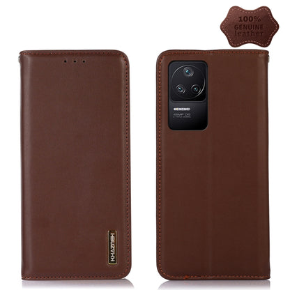 KHAZNEH Nappa Top Layer Cowhide Leather Phone Case, For Xiaomi Redmi 10C / 10 India, For Xiaomi Redmi K40S, For Xiaomi Redmi K50 / K50 Pro, For Xiaomi Redmi K50 Gaming, For Xiaomi Redmi Note 11 4G/11S 4G Global, For Xiaomi Redmi Note 11 Pro 4G / 5G Global