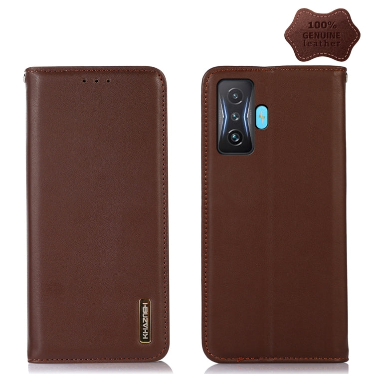 KHAZNEH Nappa Top Layer Cowhide Leather Phone Case, For Xiaomi Redmi 10C / 10 India, For Xiaomi Redmi K40S, For Xiaomi Redmi K50 / K50 Pro, For Xiaomi Redmi K50 Gaming, For Xiaomi Redmi Note 11 4G/11S 4G Global, For Xiaomi Redmi Note 11 Pro 4G / 5G Global
