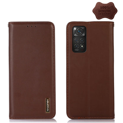 KHAZNEH Nappa Top Layer Cowhide Leather Phone Case, For Xiaomi Redmi 10C / 10 India, For Xiaomi Redmi K40S, For Xiaomi Redmi K50 / K50 Pro, For Xiaomi Redmi K50 Gaming, For Xiaomi Redmi Note 11 4G/11S 4G Global, For Xiaomi Redmi Note 11 Pro 4G / 5G Global