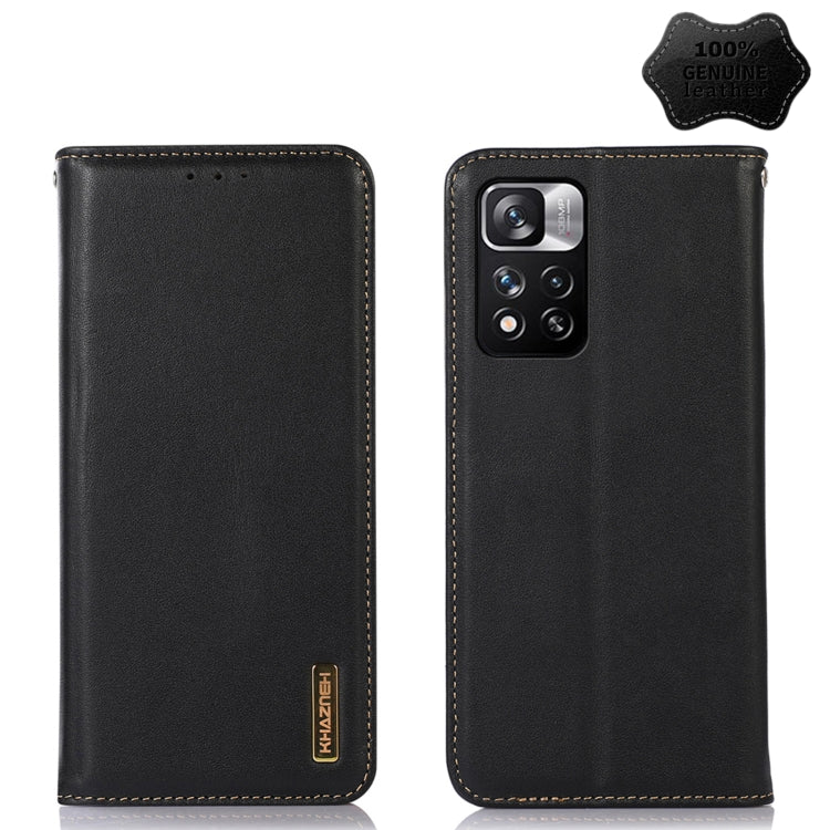 KHAZNEH Nappa Top Layer Cowhide Leather Phone Case, For Xiaomi Redmi 10C / 10 India, For Xiaomi Redmi K40S, For Xiaomi Redmi K50 / K50 Pro, For Xiaomi Redmi K50 Gaming, For Xiaomi Redmi Note 11 4G/11S 4G Global, For Xiaomi Redmi Note 11 Pro 4G / 5G Global