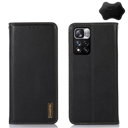 KHAZNEH Nappa Top Layer Cowhide Leather Phone Case, For Xiaomi Redmi 10C / 10 India, For Xiaomi Redmi K40S, For Xiaomi Redmi K50 / K50 Pro, For Xiaomi Redmi K50 Gaming, For Xiaomi Redmi Note 11 4G/11S 4G Global, For Xiaomi Redmi Note 11 Pro 4G / 5G Global