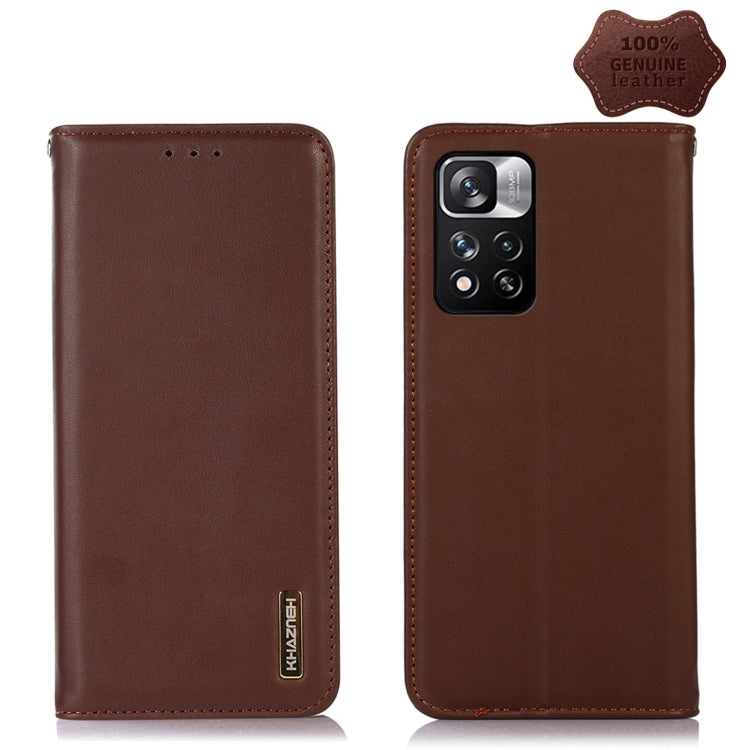 KHAZNEH Nappa Top Layer Cowhide Leather Phone Case, For Xiaomi Redmi 10C / 10 India, For Xiaomi Redmi K40S, For Xiaomi Redmi K50 / K50 Pro, For Xiaomi Redmi K50 Gaming, For Xiaomi Redmi Note 11 4G/11S 4G Global, For Xiaomi Redmi Note 11 Pro 4G / 5G Global