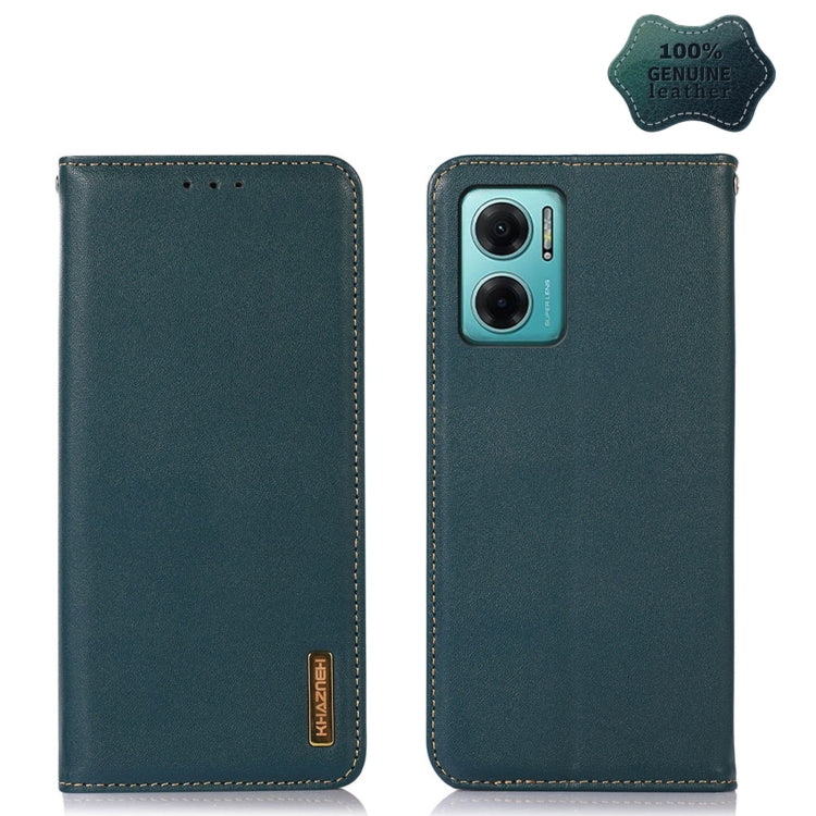 KHAZNEH Nappa Top Layer Cowhide Leather Phone Case, For Xiaomi Redmi Note 11E / Redmi 10 5G, For Xiaomi Poco M4 Pro 4G, For Xiaomi Poco X4 Pro 5G