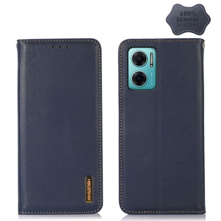 KHAZNEH Nappa Top Layer Cowhide Leather Phone Case, For Xiaomi Redmi Note 11E / Redmi 10 5G, For Xiaomi Poco M4 Pro 4G, For Xiaomi Poco X4 Pro 5G