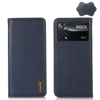 KHAZNEH Nappa Top Layer Cowhide Leather Phone Case, For Xiaomi Redmi Note 11E / Redmi 10 5G, For Xiaomi Poco M4 Pro 4G, For Xiaomi Poco X4 Pro 5G