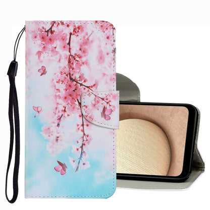 Coloured Drawing Pattern Leather Phone Case, For Samsung Galaxy A02s US Version