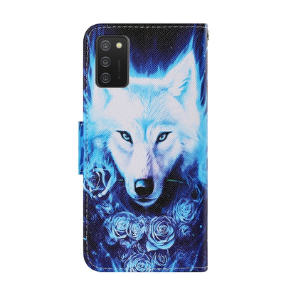 Coloured Drawing Pattern Leather Phone Case, For Samsung Galaxy A03s