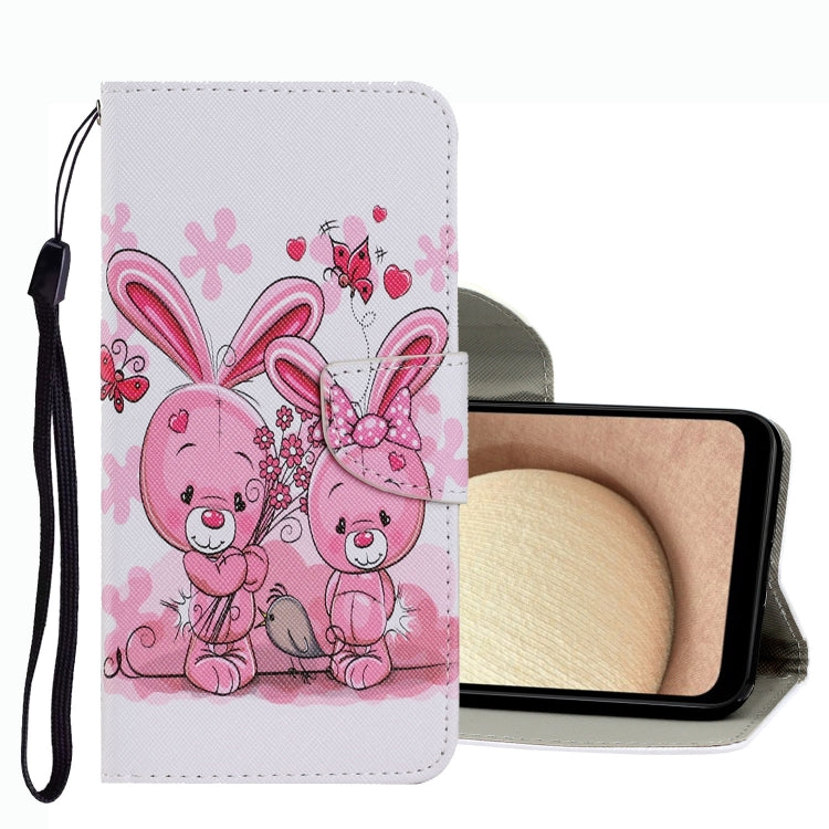 Coloured Drawing Pattern Leather Phone Case, For Samsung Galaxy A03s