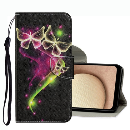 Coloured Drawing Pattern Leather Phone Case, For Samsung Galaxy A03s