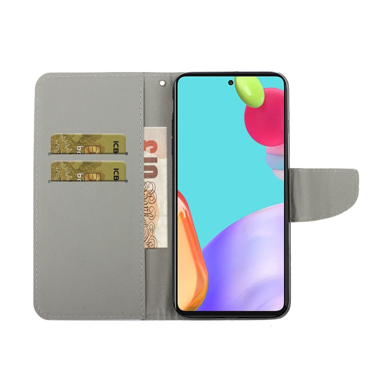 Coloured Drawing Pattern Leather Phone Case, For Samsung Galaxy A33