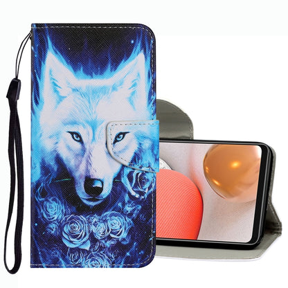 Coloured Drawing Pattern Leather Phone Case, For Samsung Galaxy A42 5G